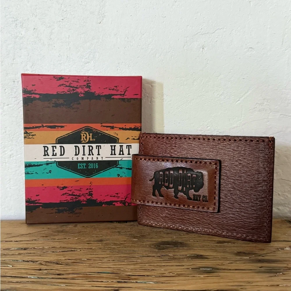 Red Dirt Hat Company Brown and Multicolor Card Holder